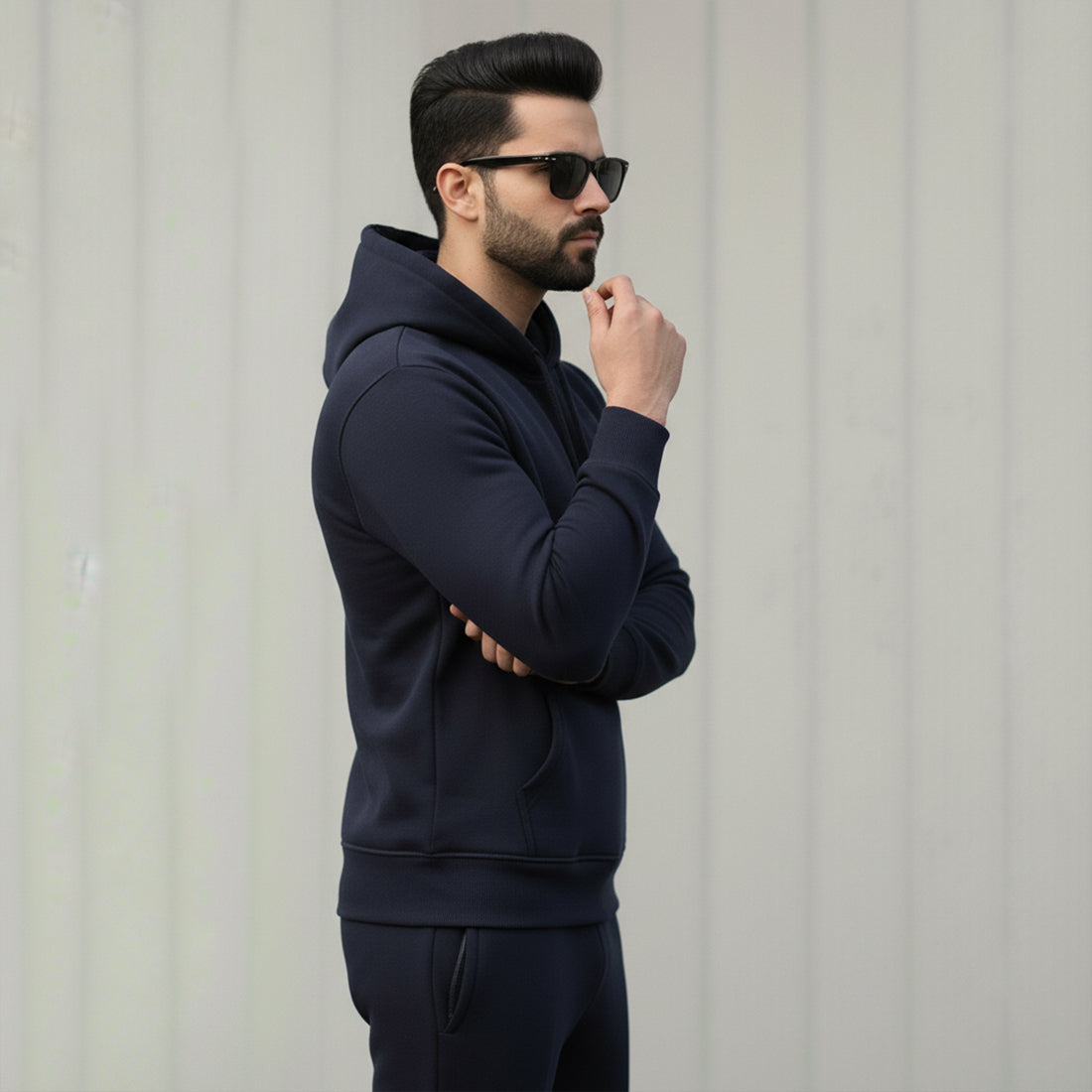 ML PULLOVER HOODIE - NAVY