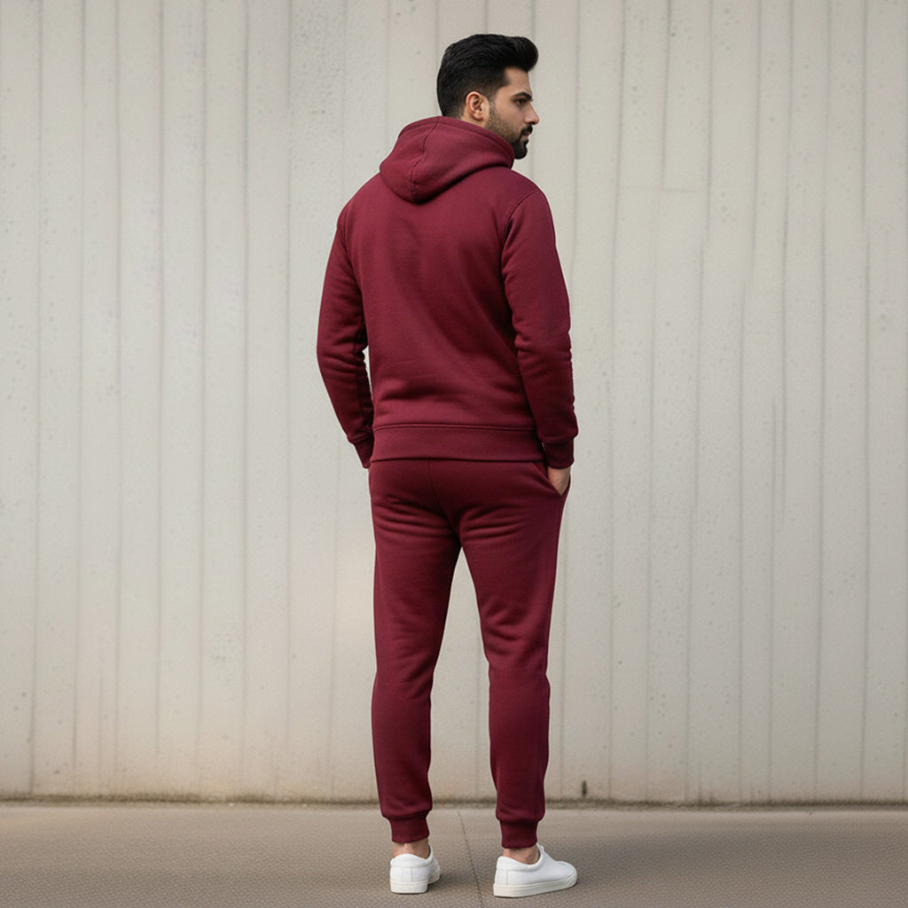 ML PULLOVER HOODIE TRACKER – BURGUNDY