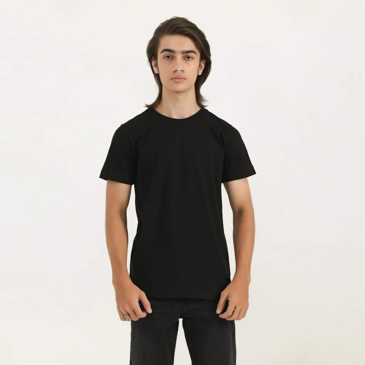 ML REGULAR FIT TEE BLACK NAVZA