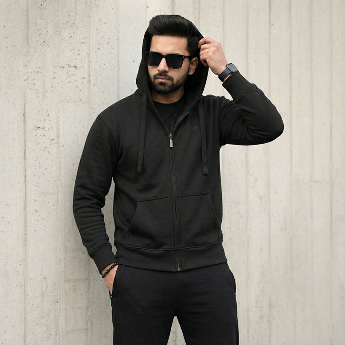 ML ZIPPER BLACK | NAVZA