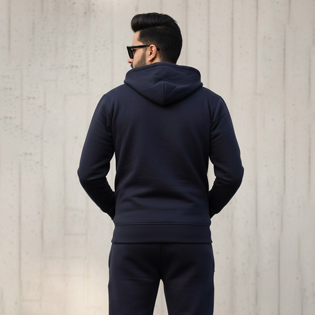 ML ZIPPER HOODIE - NAVY
