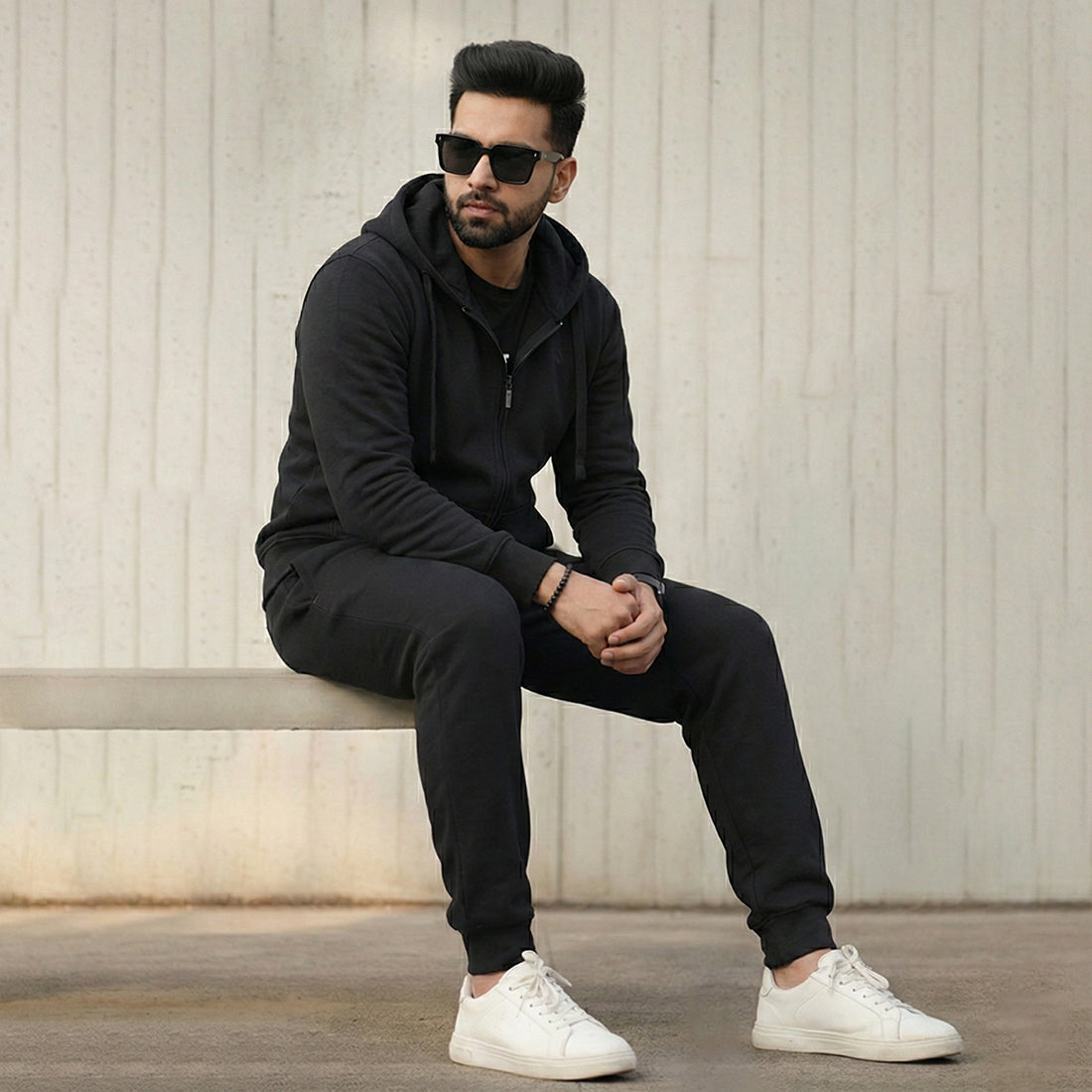 ML ZIPPER TRACKER BLACK | NAVZA