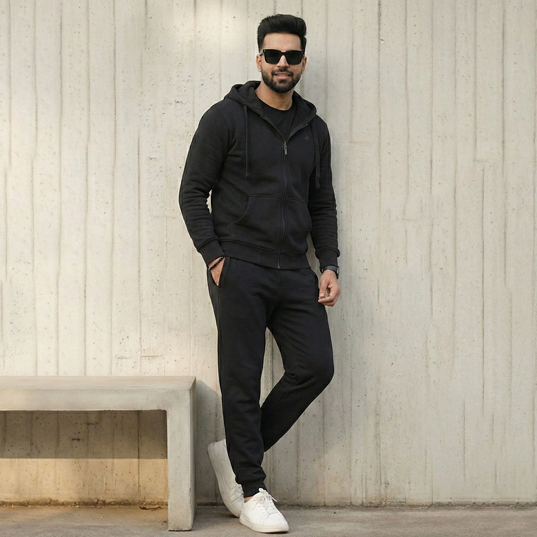 ML ZIPPER TRACKER BLACK | NAVZA