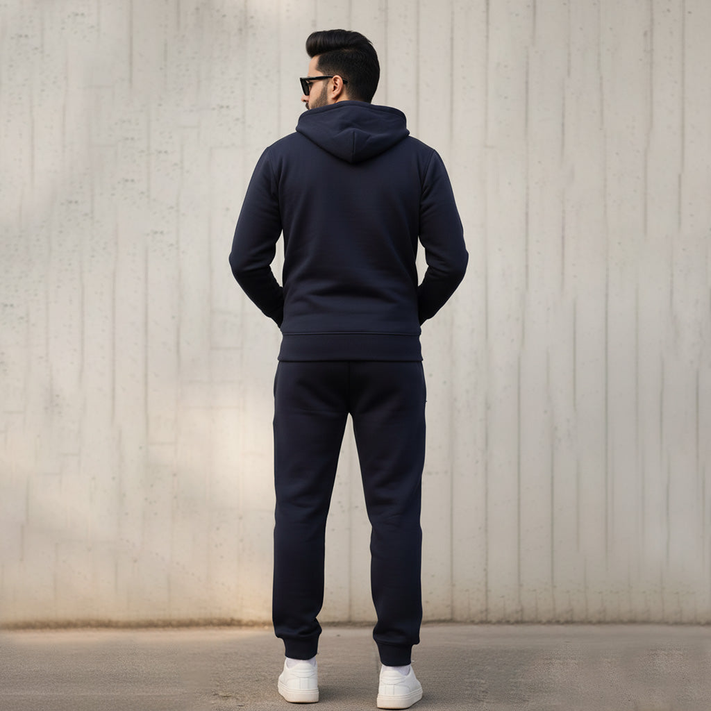 ML ZIPPER HOODIE TRACKER - NAVY