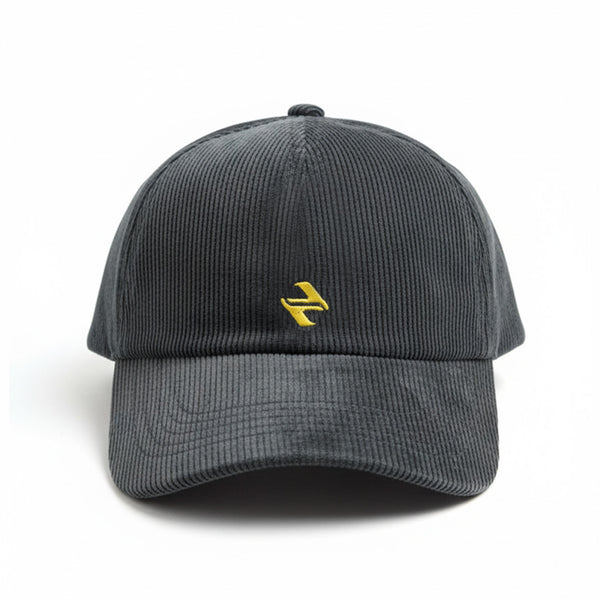 Corduroy Cap Charcoal Grey | NAVZA
