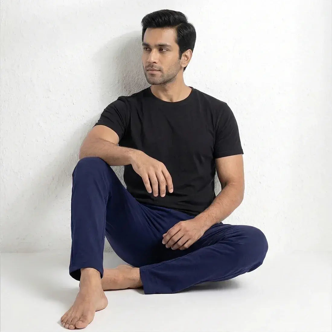 PACK OF BLACK TROUSER AND NAVY UNDERTEE NAVZA