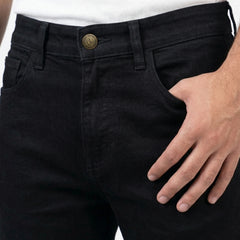 RELAXED STRAIGHT FIT DENIM - BLACK