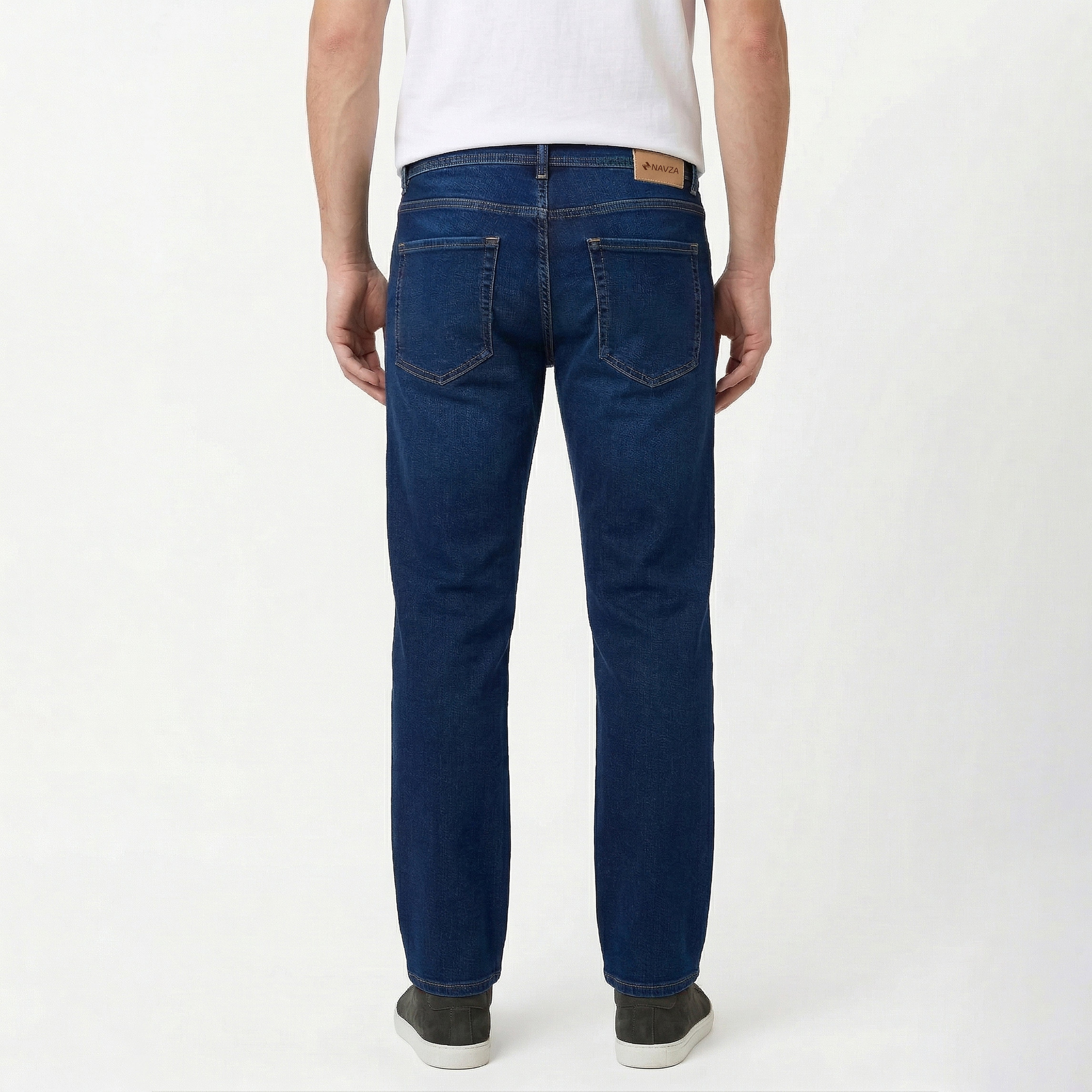 RELAXED STRAIGHT FIT DENIM – DARK BLUE