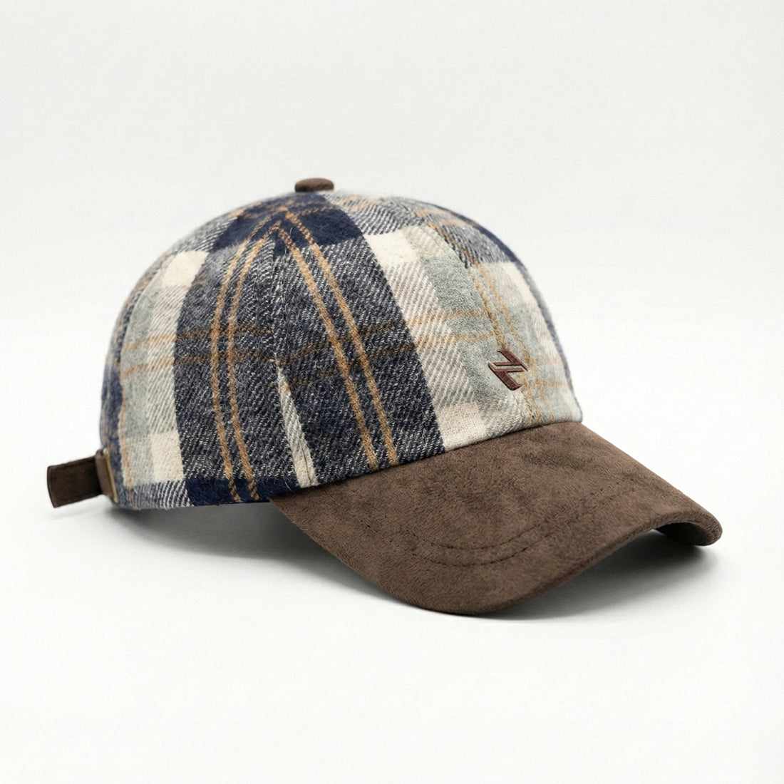 Scottish tartan cap blue & white | NAVZA