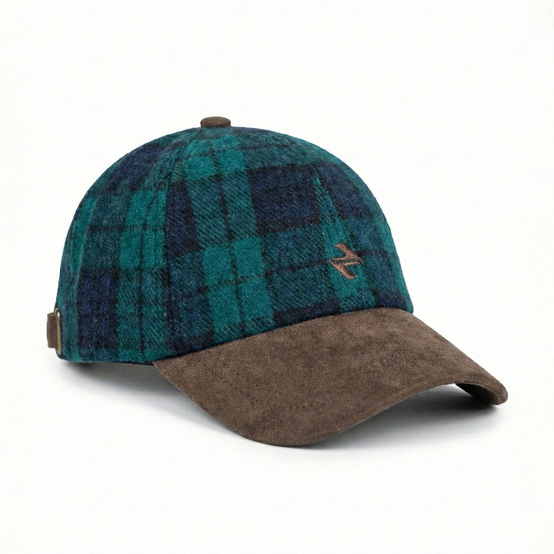 Scottish tartan cap green & blue | NAVZA