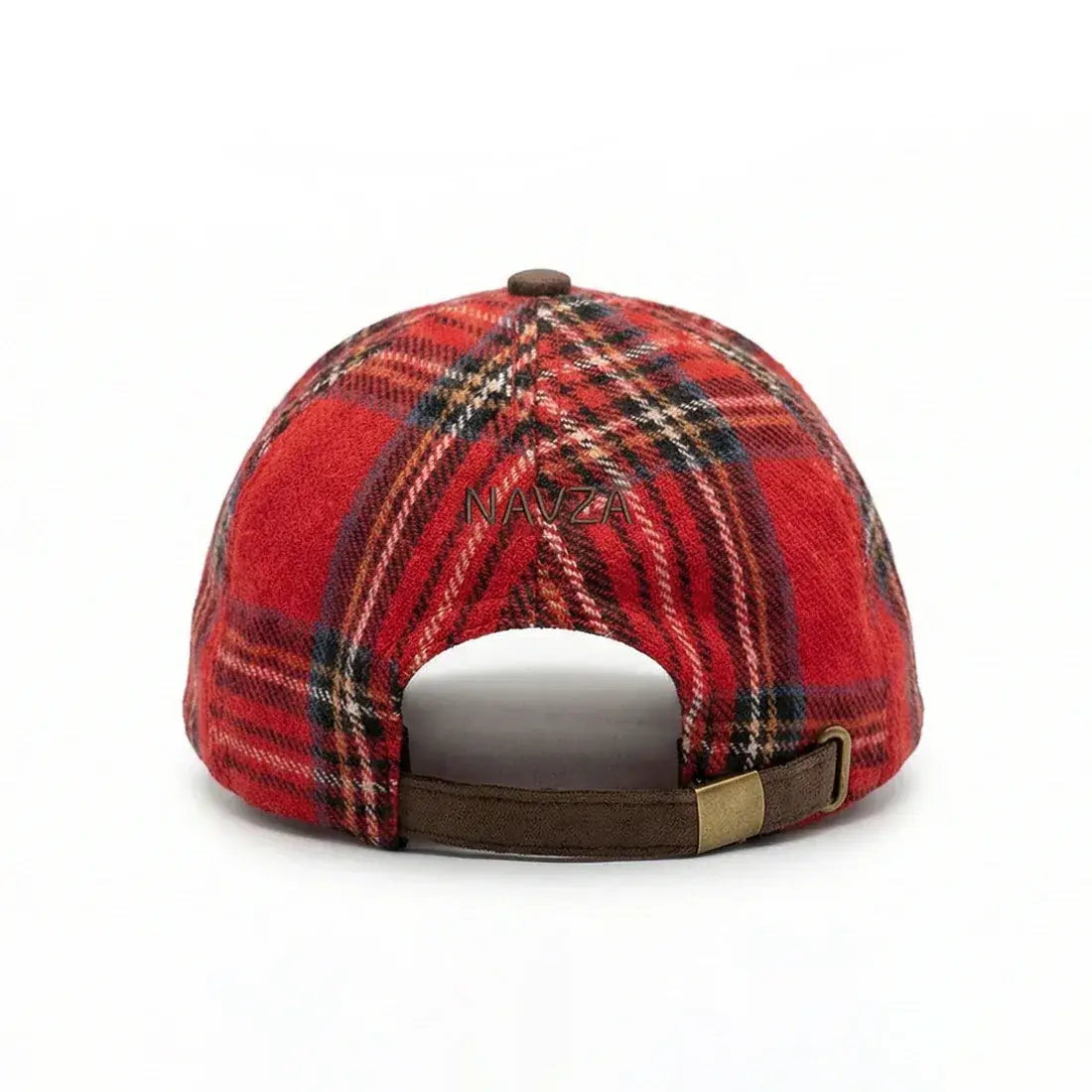 Scottish tartan cap red & black | NAVZA