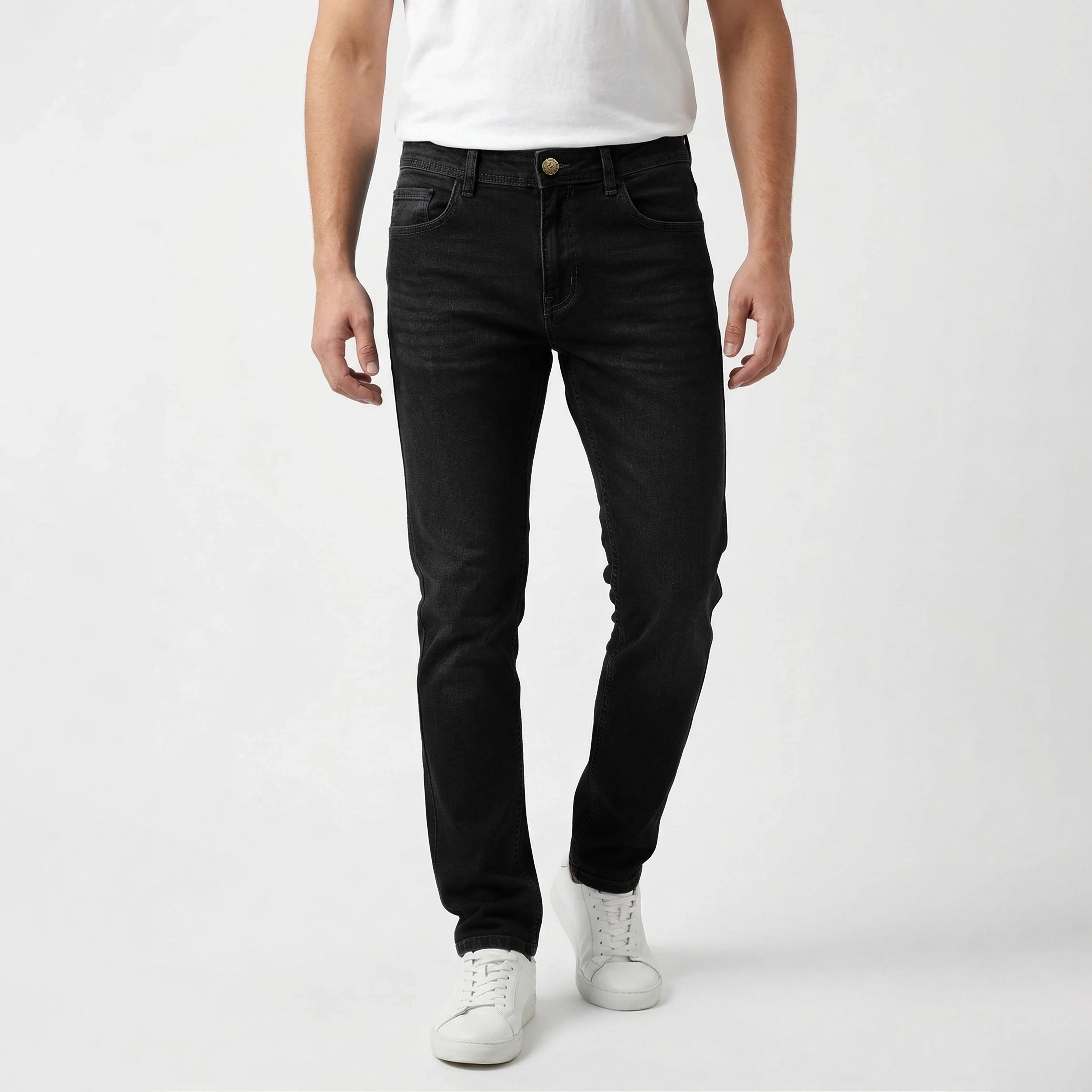 SLIM FIT DENIM - CHARCOAL BLACK