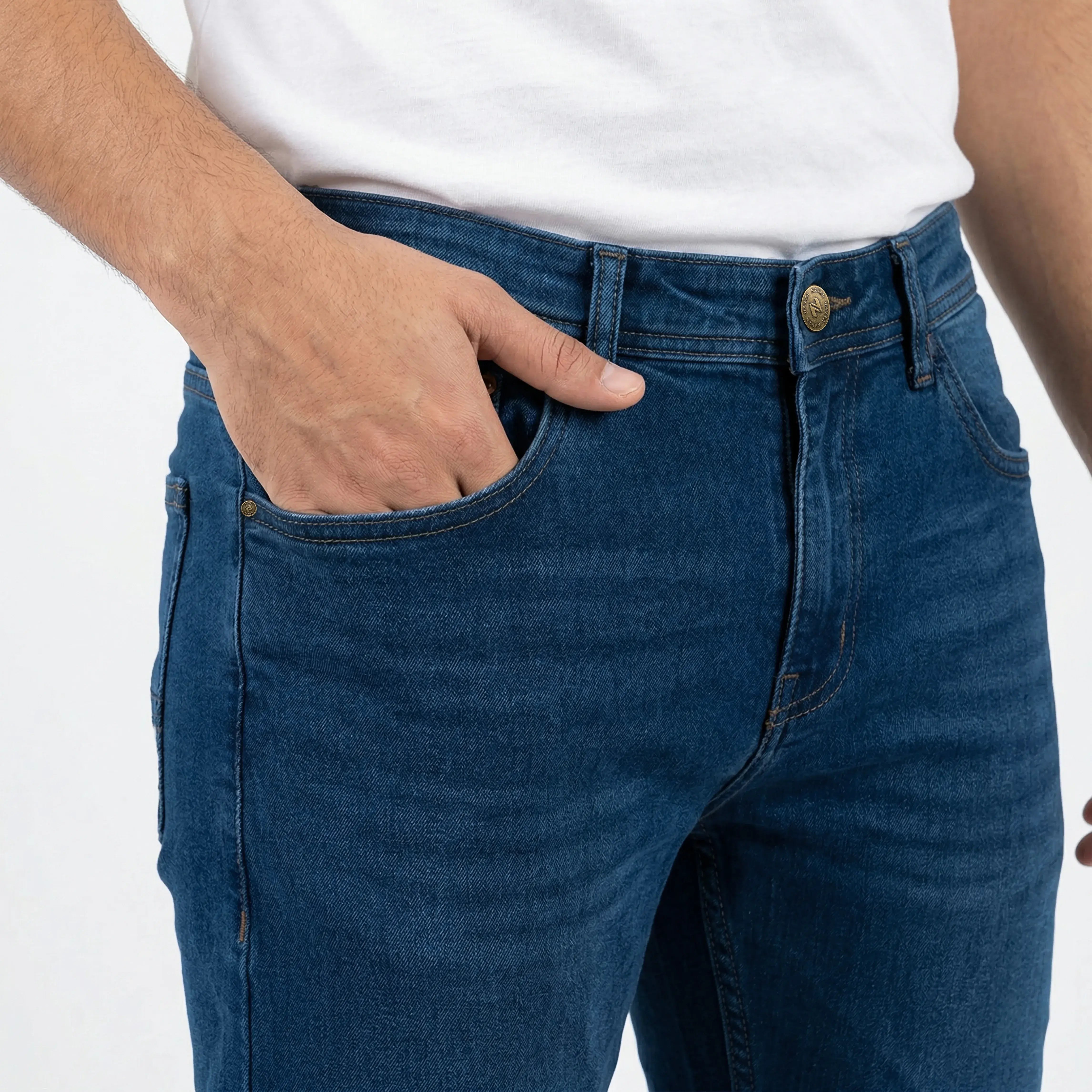 SLIM FIT DENIM - MEDIUM BLUE