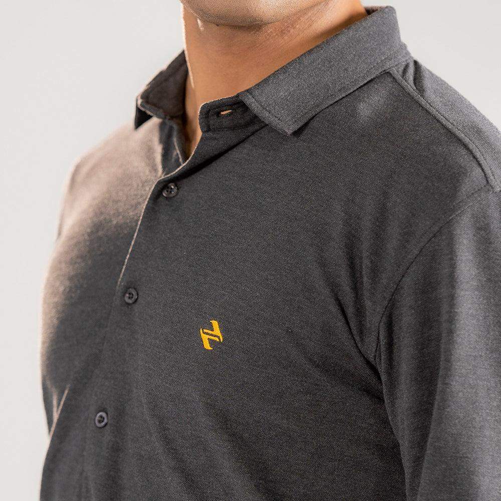 CL SMART SHIRT - CHARCOAL - NAVZA