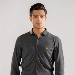 CL SMART SHIRT - CHARCOAL - NAVZA