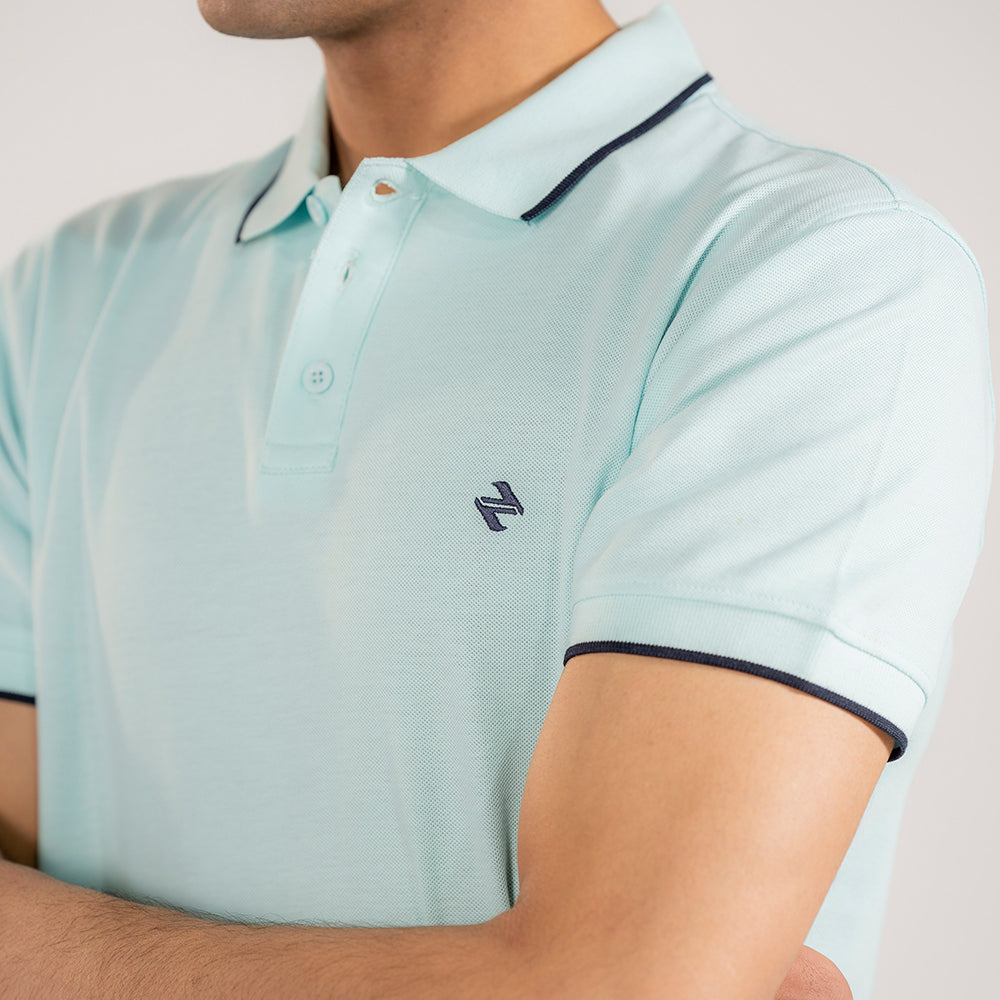 ST LV POLO - AQUA BLUE