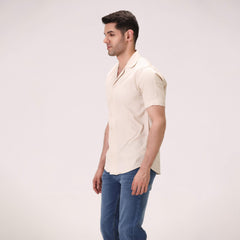 STRIPED BUTTON DOWN SHIRT – OFF-WHITE