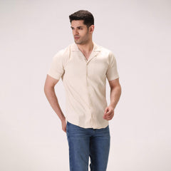 STRIPED BUTTON DOWN SHIRT – OFF-WHITE
