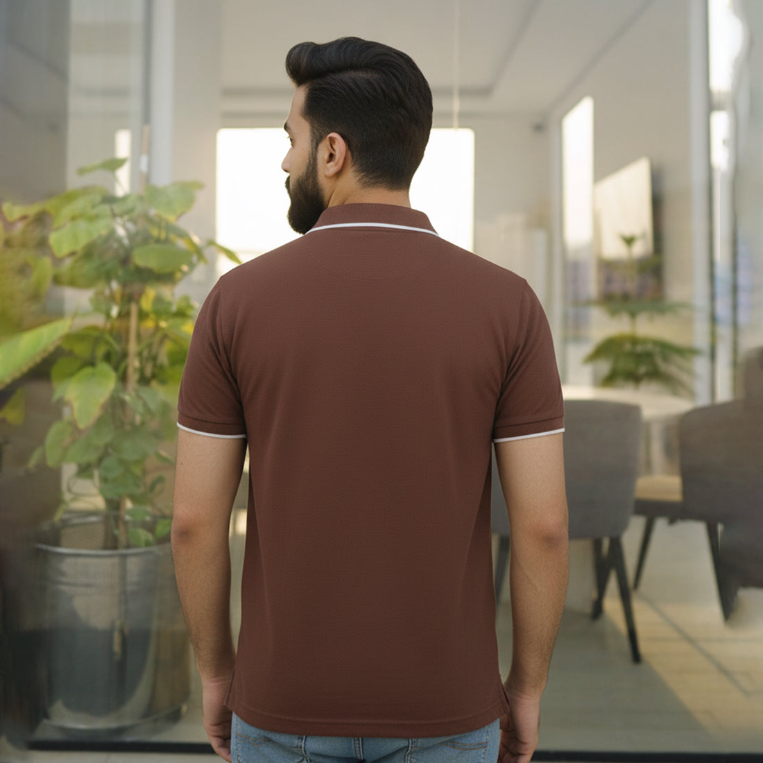 ST HV POLO - BROWN