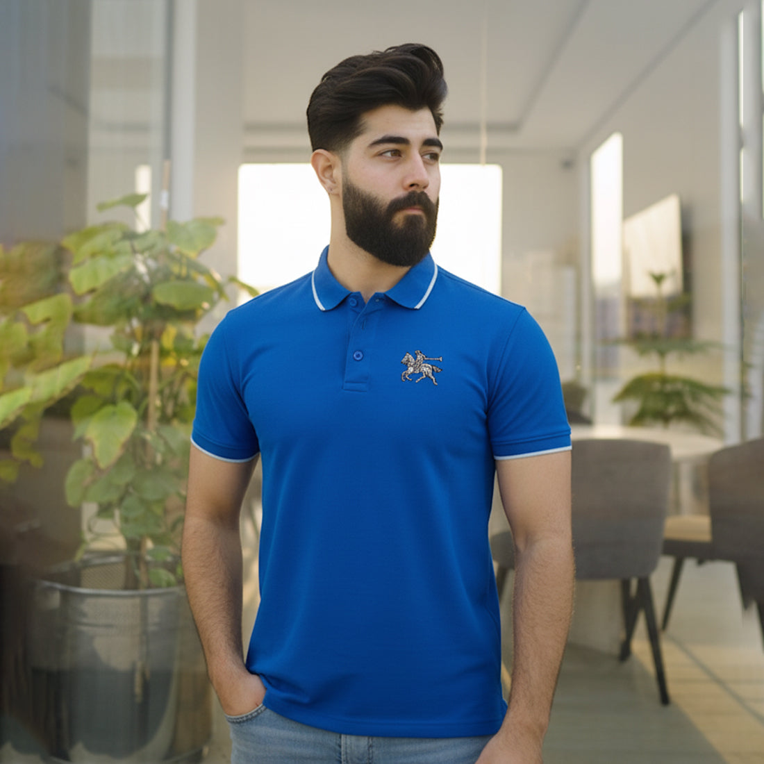 ST HV POLO - ROYAL BLUE