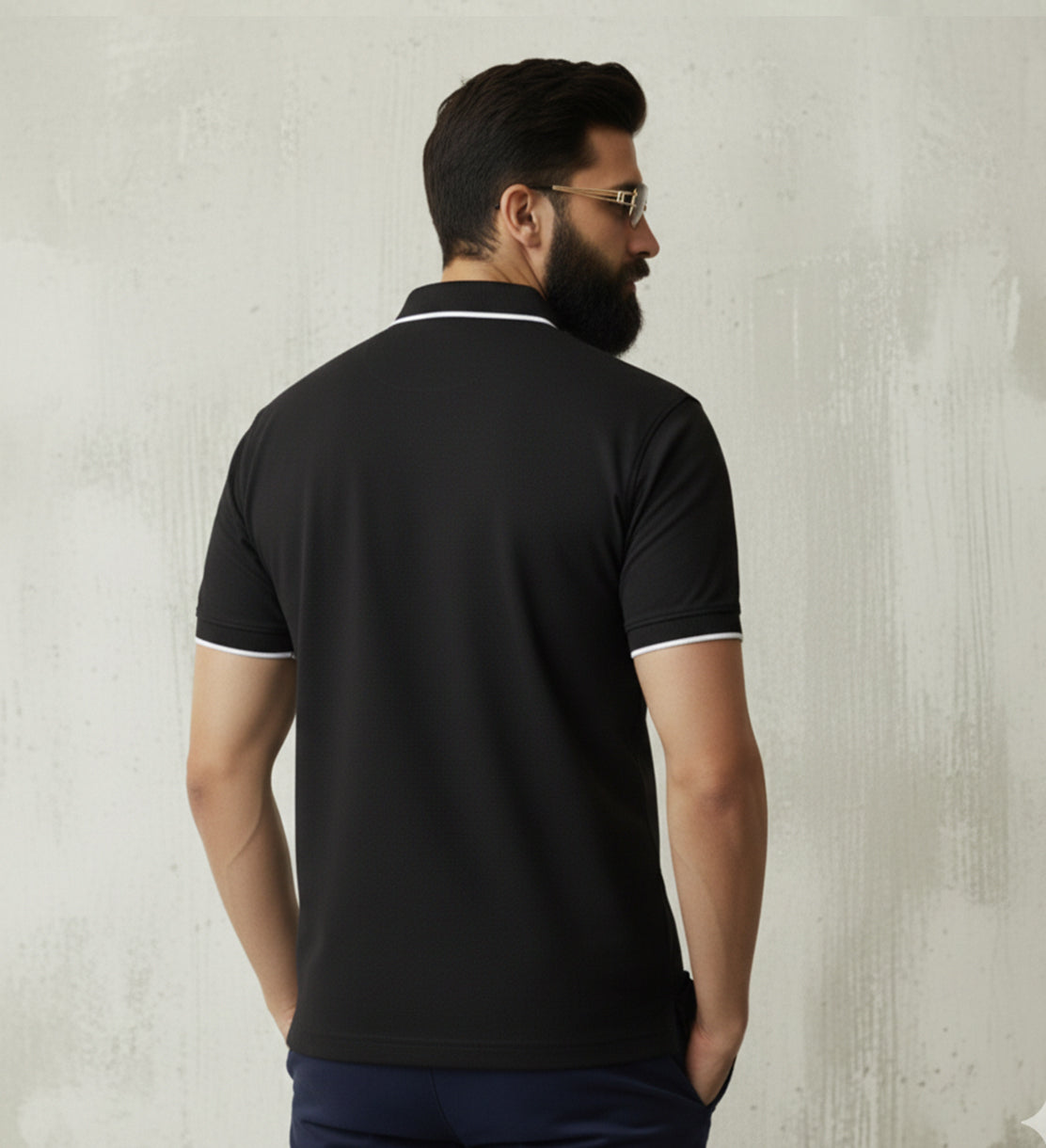ST LV POLO - BLACK