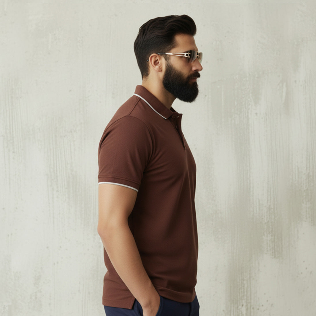 ST LV POLO - BROWN