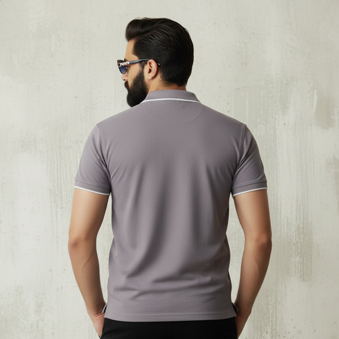 ST LV POLO - DARK GREY