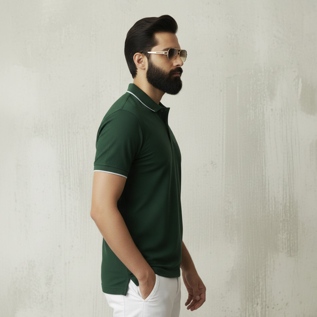 ST LV POLO - RICH GREEN