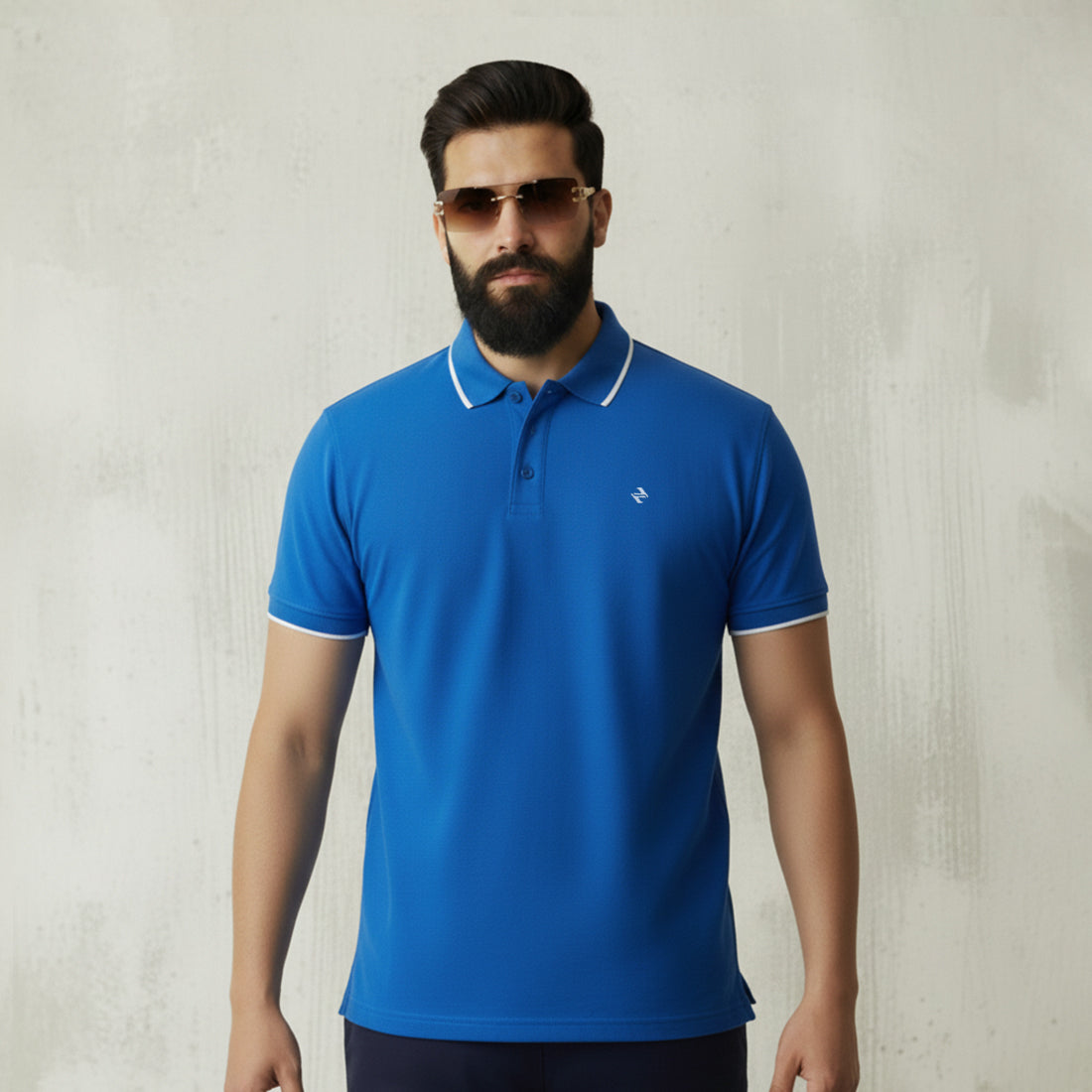 ST LV POLO - ROYAL BLUE
