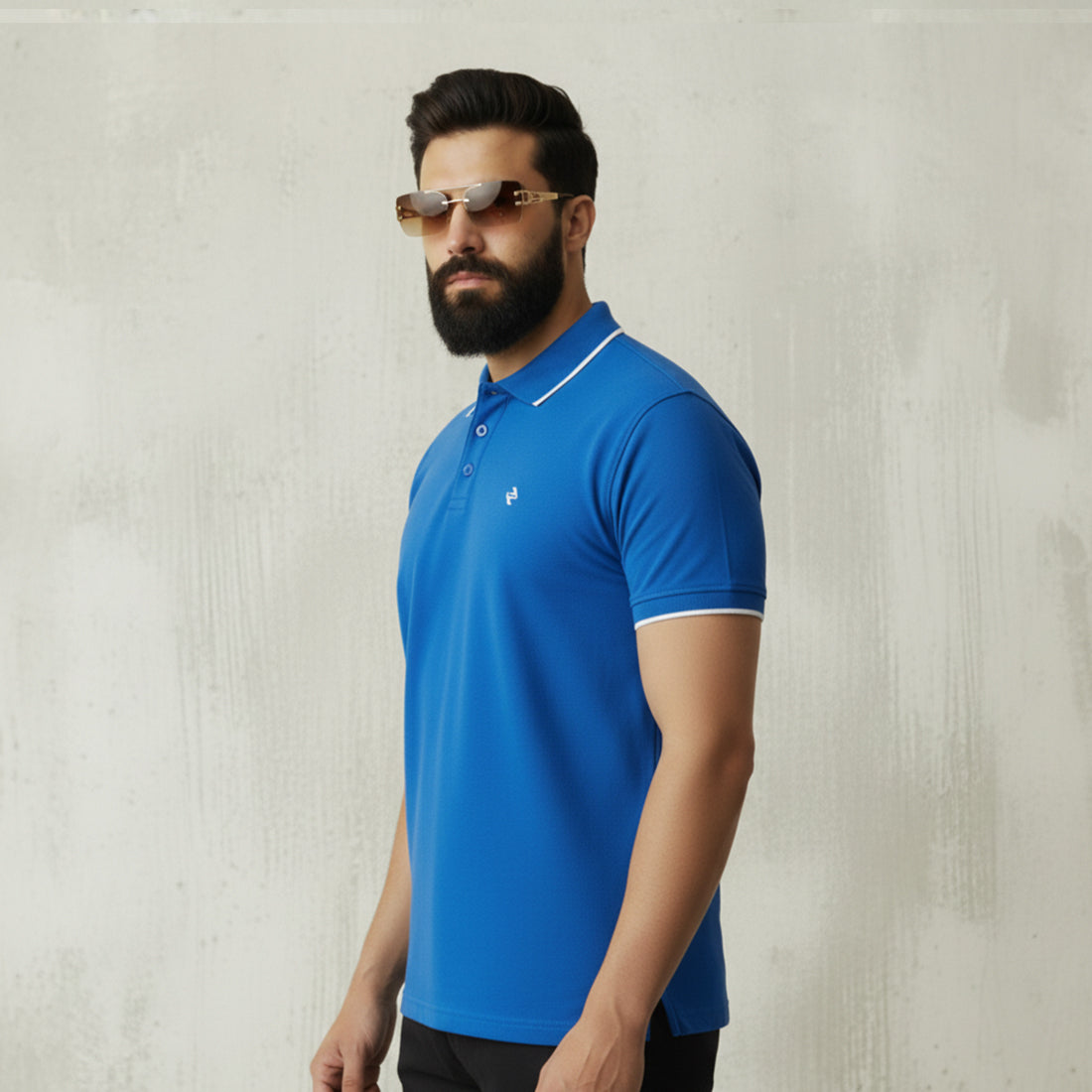 ST LV POLO - ROYAL BLUE