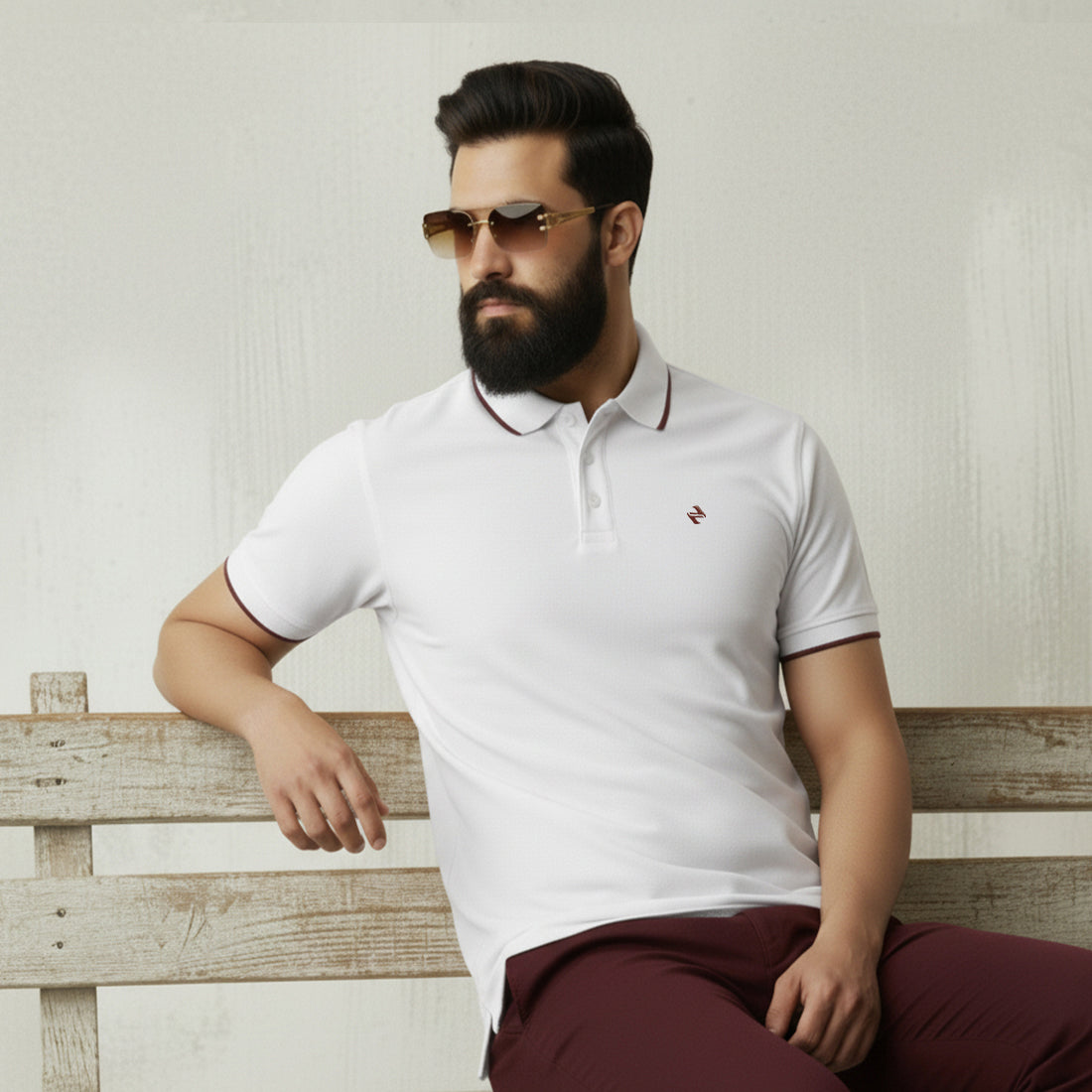 ST LV POLO - WHITE