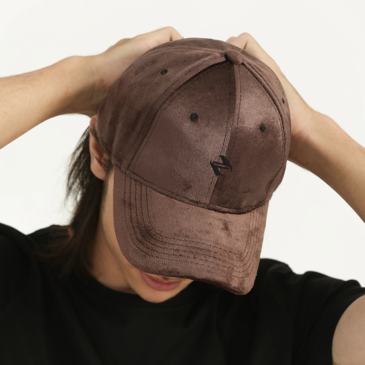 VELVET CAP COFFEE BROWN NAVZA