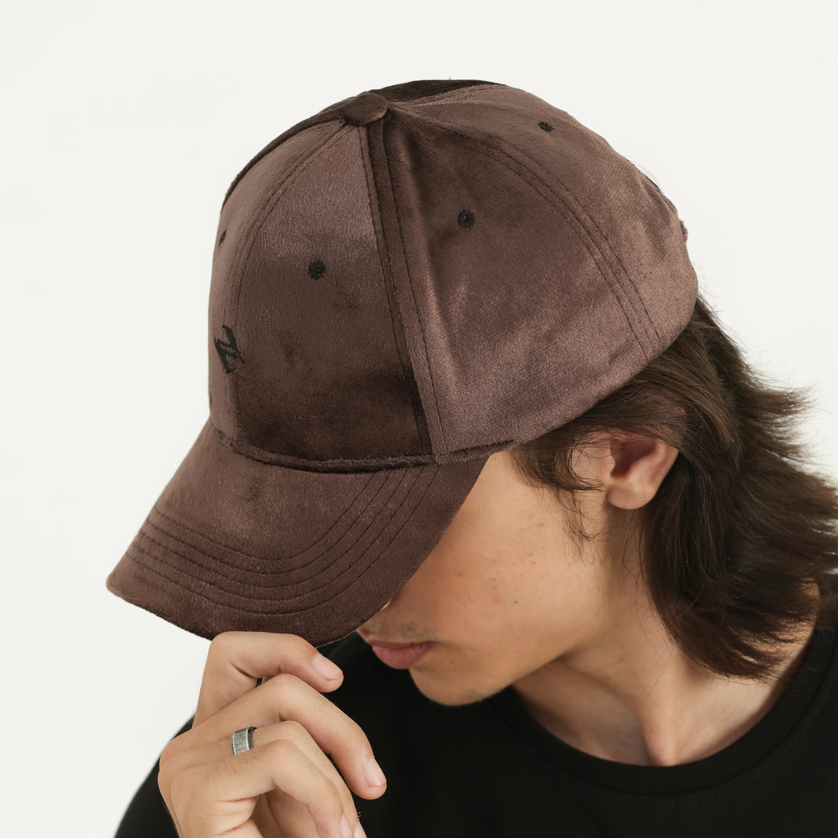 VELVET CAP COFFEE BROWN NAVZA