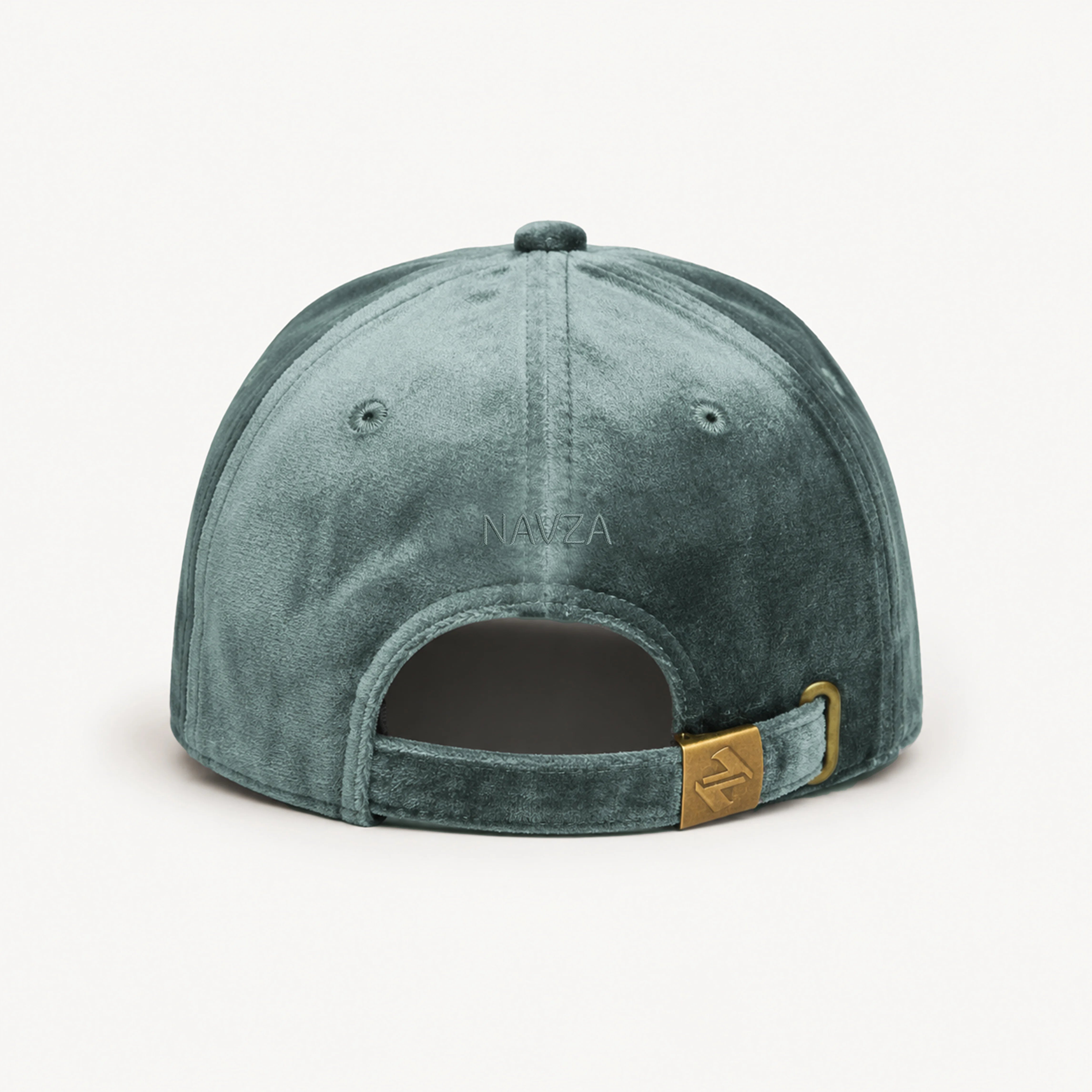 VELVET CAP | GREYISH TEAL