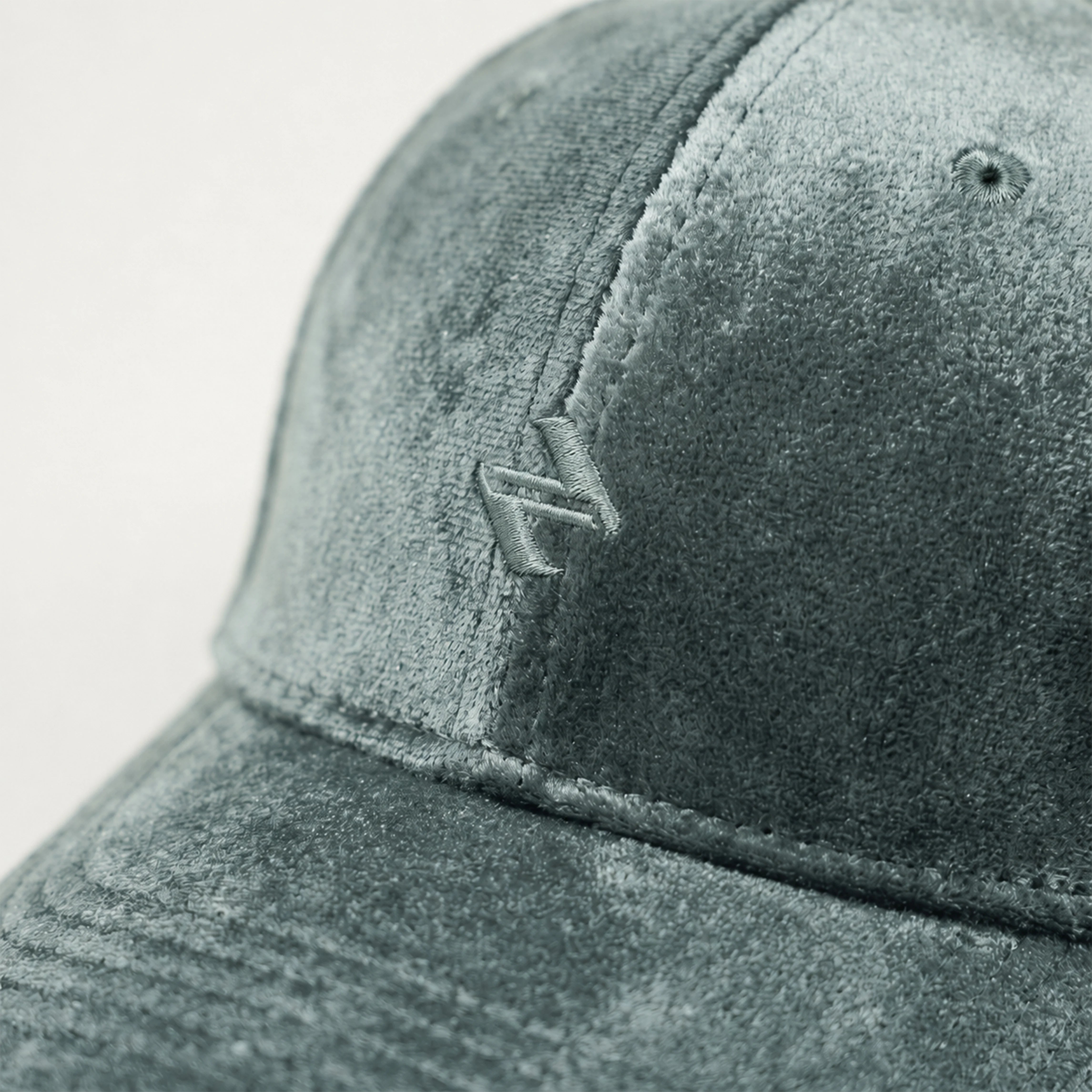 VELVET CAP | GREYISH TEAL