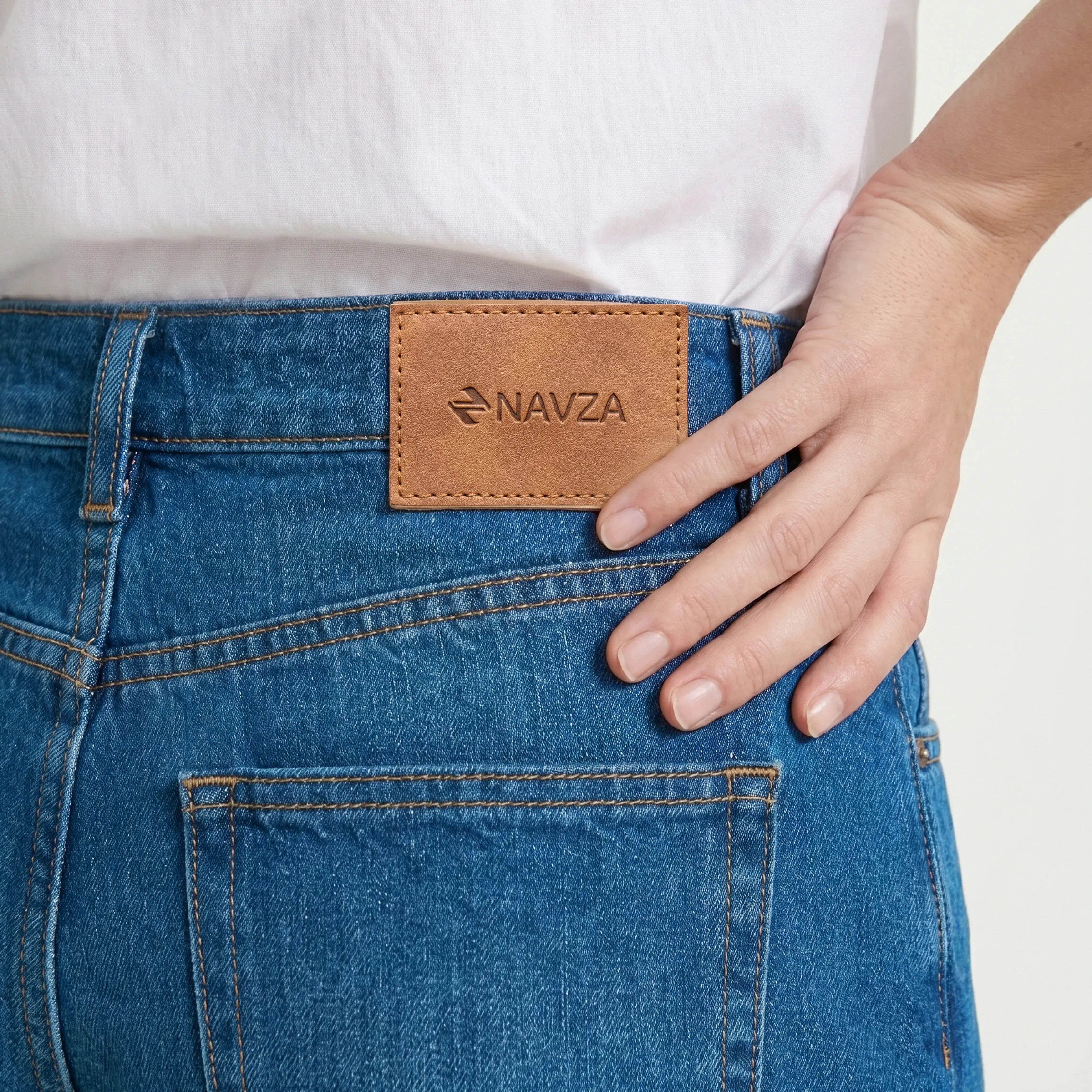 WIDE LEG DENIM - MEDIUM BLUE