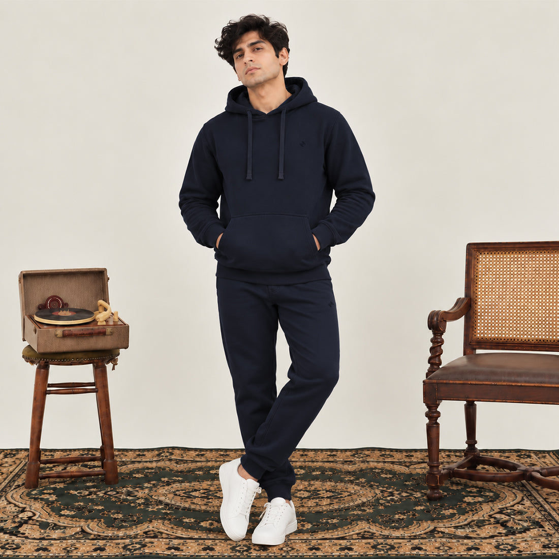 MEN HOODIE TRACKER NAVY NAVZA