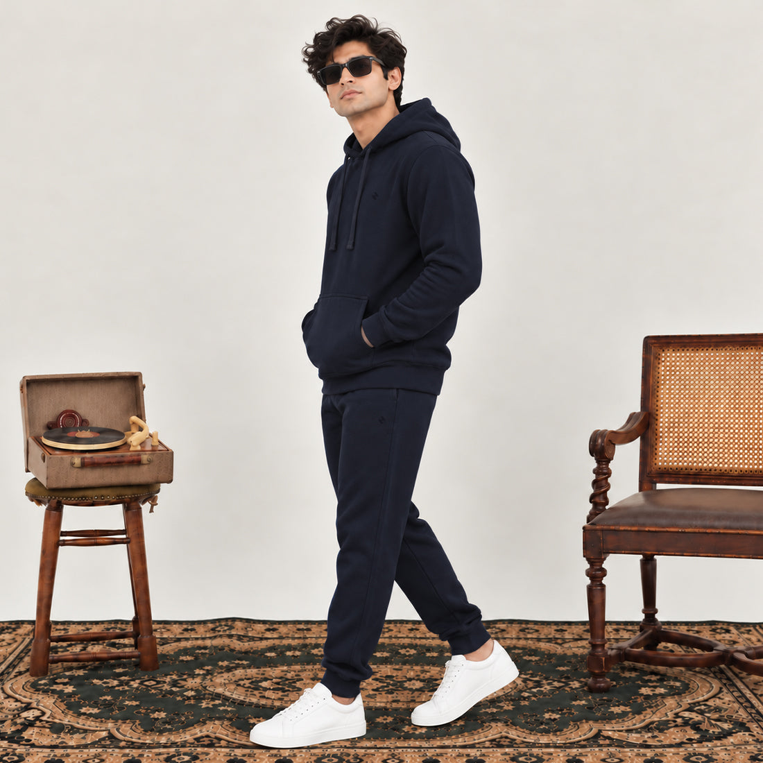 MEN HOODIE TRACKER NAVY NAVZA