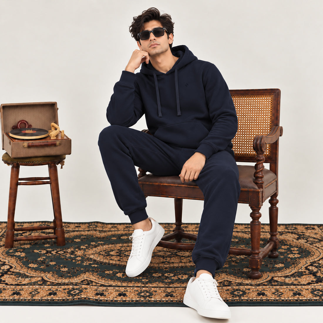 MEN HOODIE TRACKER NAVY NAVZA