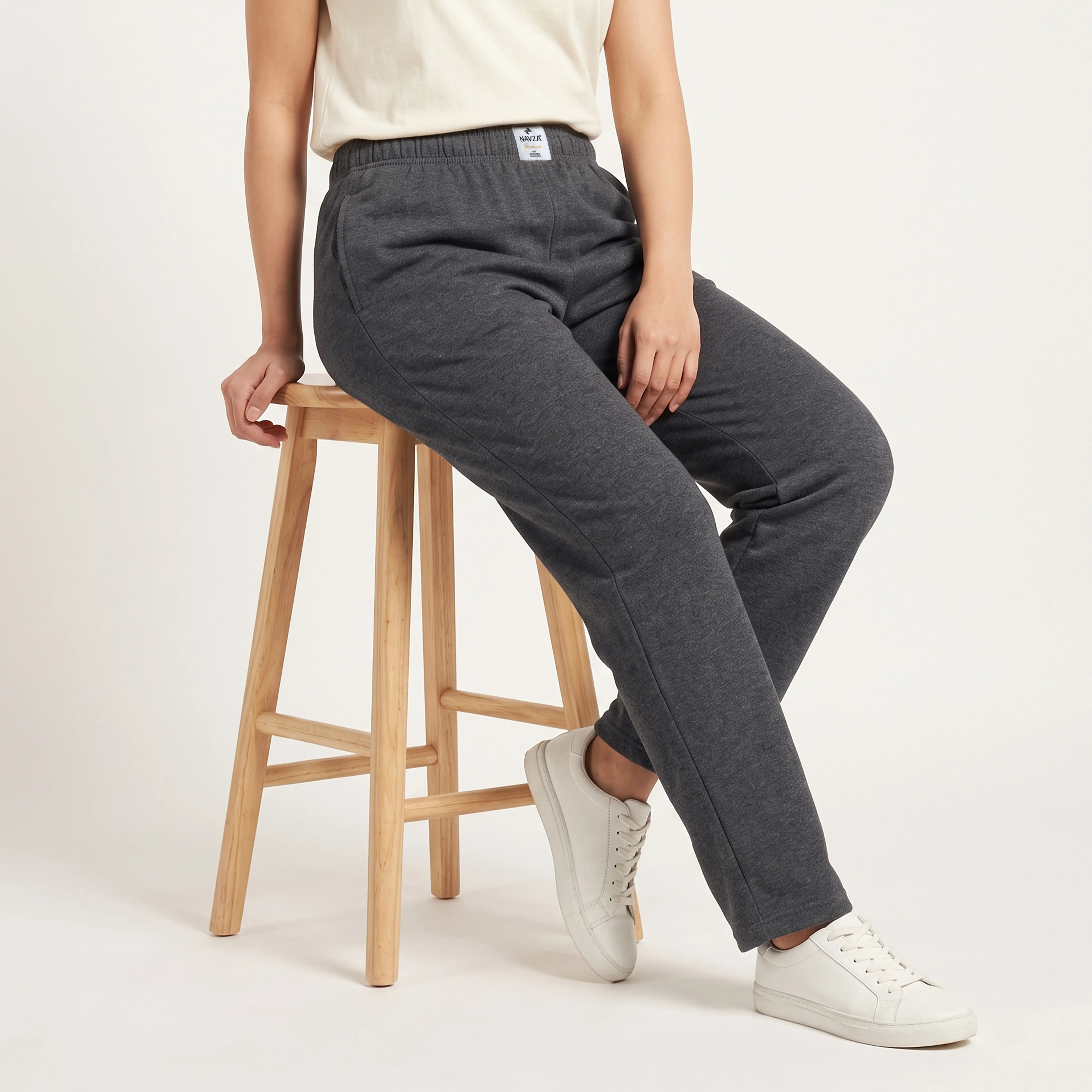 WOMEN ML JERSEY TROUSER – CHARCOAL