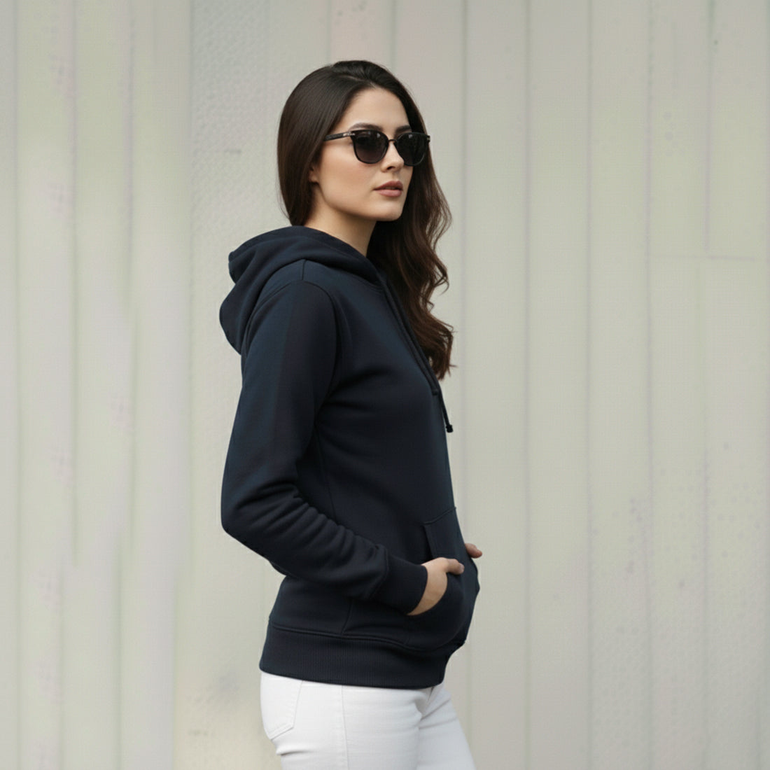Women Hoodies Navy | NAVZA