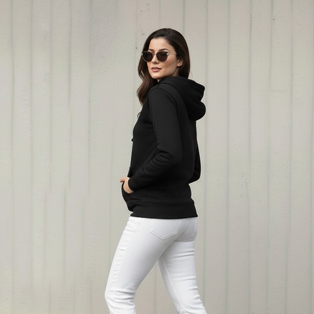 Women Hoodies Black | NAVZA