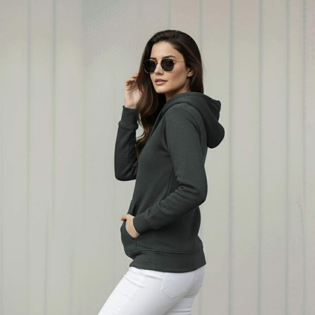 Women Hoodies Charcoal | NAVZA
