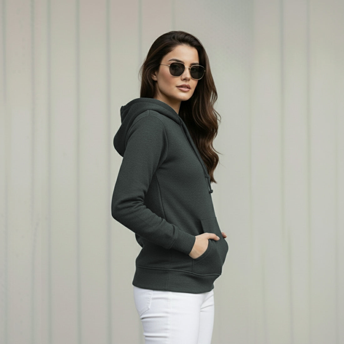 Women Hoodies Charcoal | NAVZA