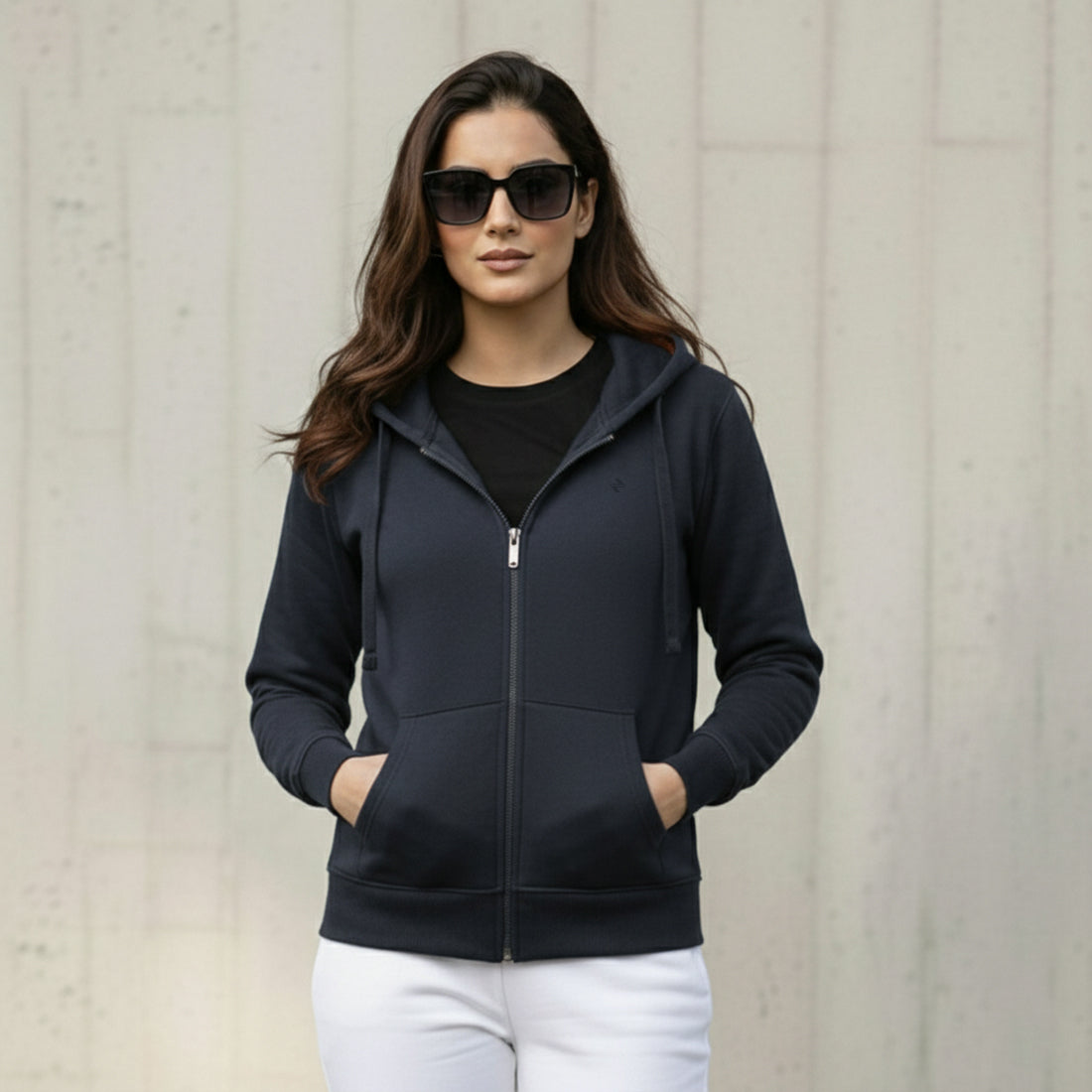 Women Zipper Navy | NAVZA