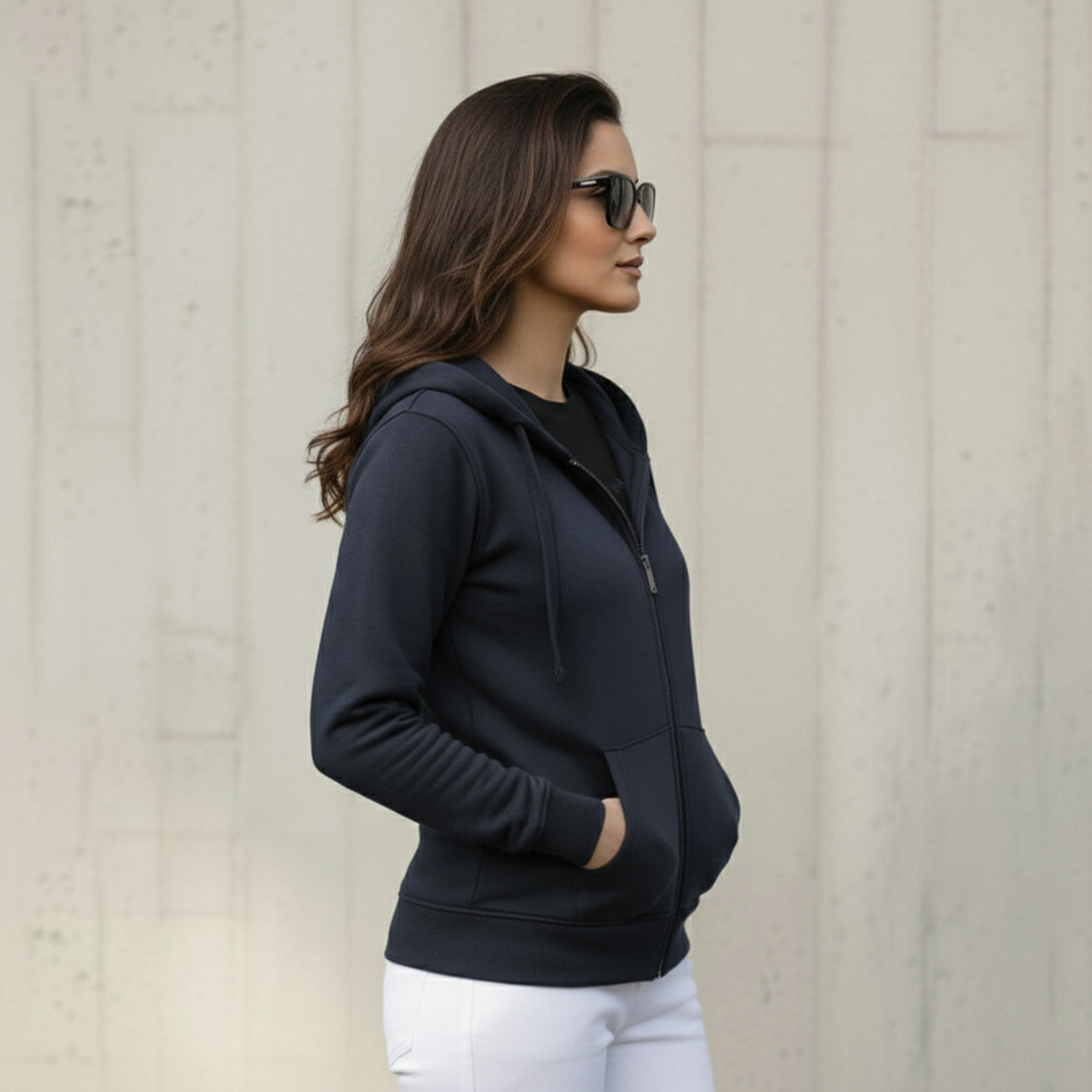 Women Zipper Navy | NAVZA