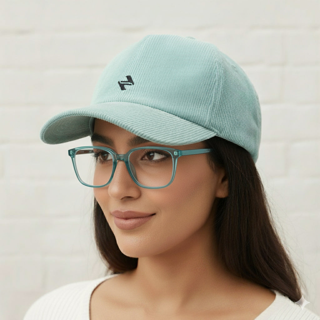 CORDUROY CAP | MINT-BLUE