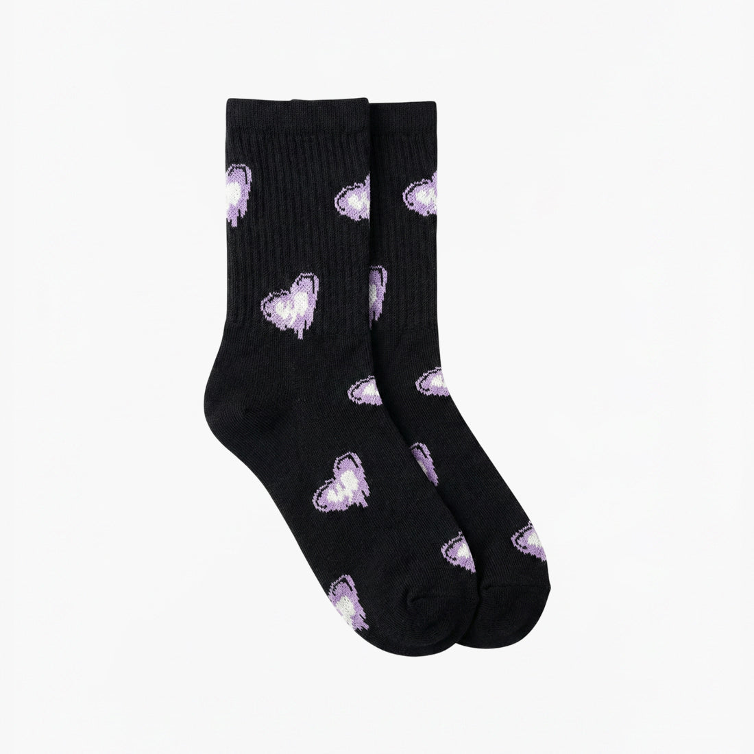 WOMEN CREW SOCKS BLACK | NAVZA
