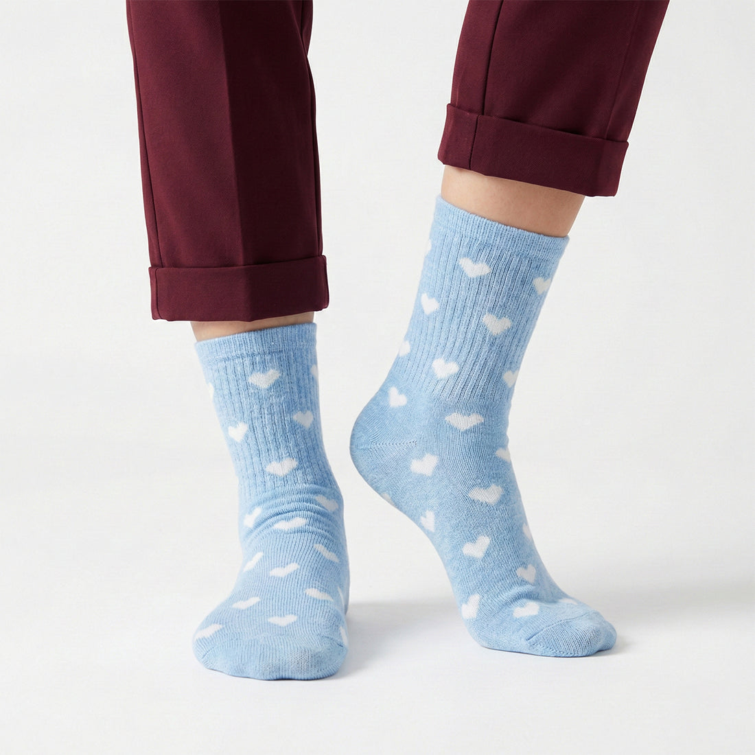 WOMEN CREW SOCKS BLUE | NAVZA