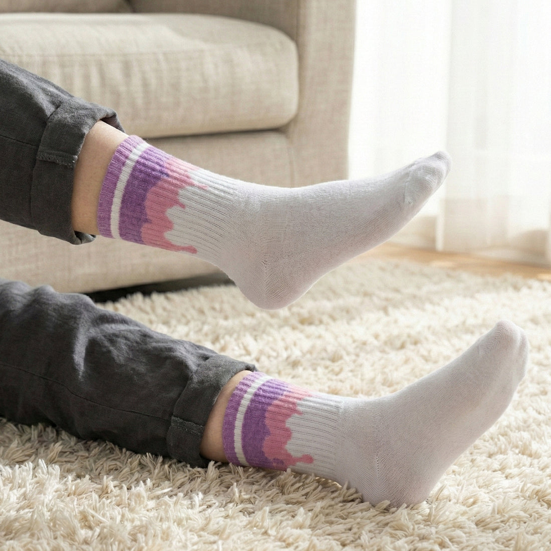 WOMEN CREW SOCKS OFF WHITE | NAVZA